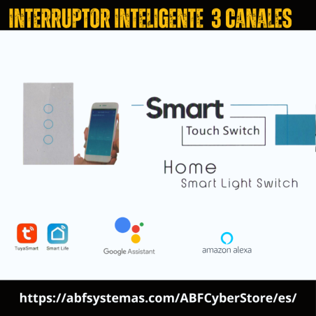 Interruptor Tuya Smart de 3 CH