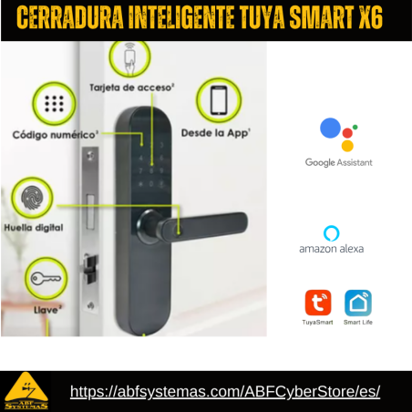 Cerradura Inteligente Tuya Smart X6