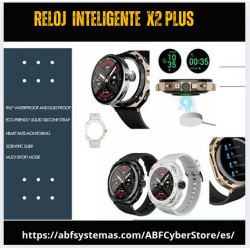 El Reloj Inteligente X2 Plus es para hombres modernos que buscan estilo y tecnología en un solo dispositivo
