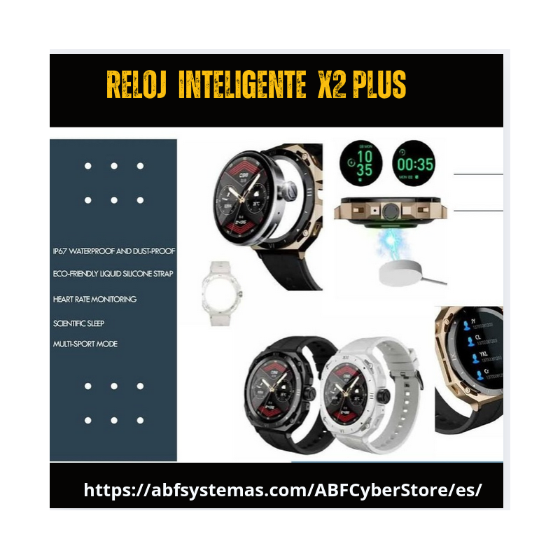 El Reloj Inteligente X2 Plus para hombres modernos que buscan estilo y tecnología en un solo dispositivo