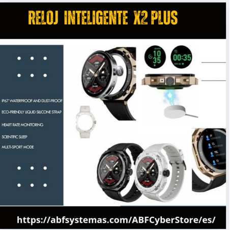 El Reloj Inteligente X2 Plus para hombres modernos que buscan estilo y tecnología en un solo dispositivo